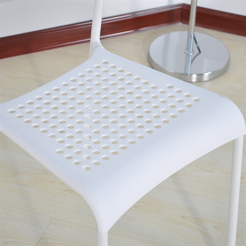 现代塑料镂空椅时尚餐椅创意洞洞椅接待洽谈办公电脑休闲椅子