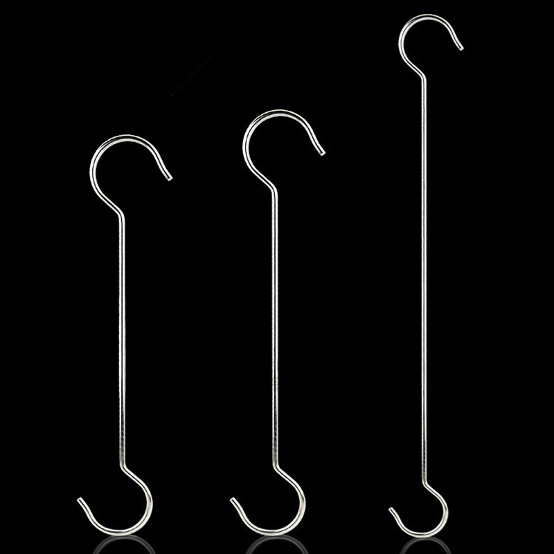 2个装cm加长不锈钢挂钩勾子阳台晾衣杆长挂勾挂衣钩衣架承重