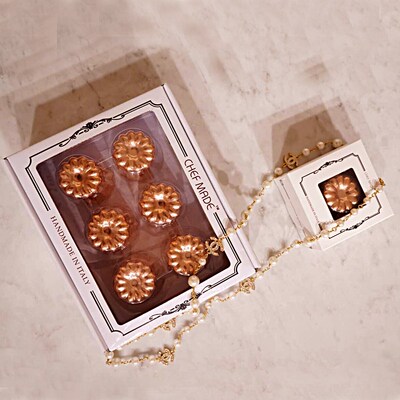 意大利露丽模具学厨烘焙小烤盘烤箱用镀锡铜模丽露