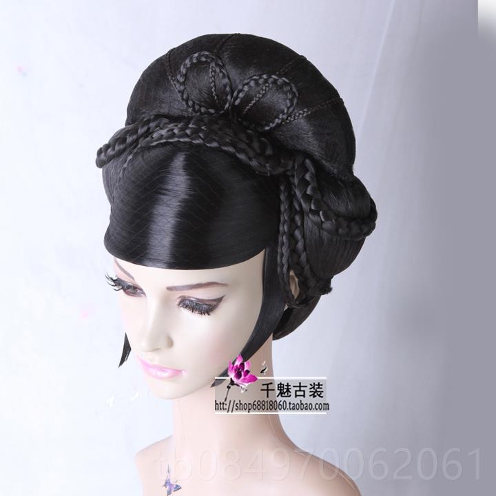 正品李玉刚装男士反假发套古唐朝妃仙女发套贵舞台演出串整顶假发