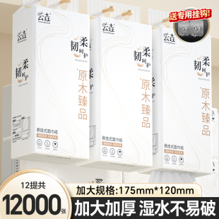 擦手纸卫生纸餐巾纸面巾纸厕纸大包抽纸 悬挂式 12提共12000张