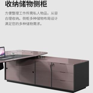 女板士工作台老桌总裁桌女员工桌椅公室办公桌办高端轻简DJM约现