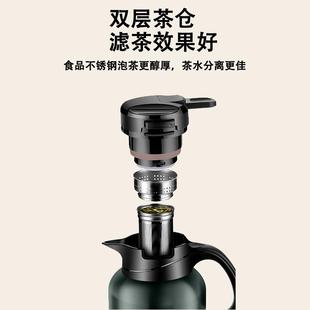 茶壶智温显316不锈钢陈闷皮VMB白茶泡壶家用能茶水分离焖泡茶保温
