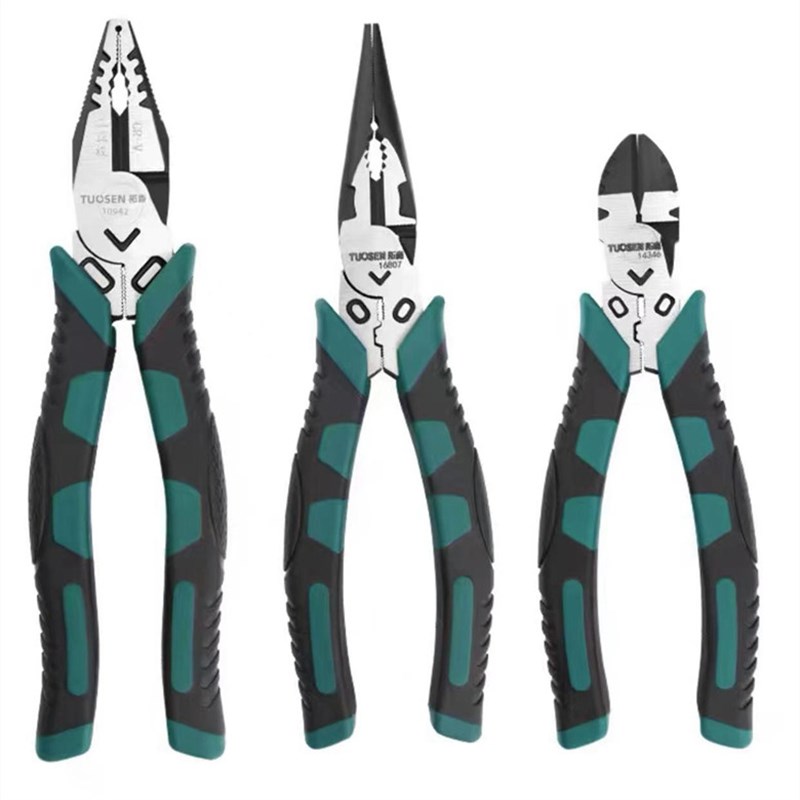 五金工具 6寸尖嘴钳 6寸斜口钳 8寸钢丝钳