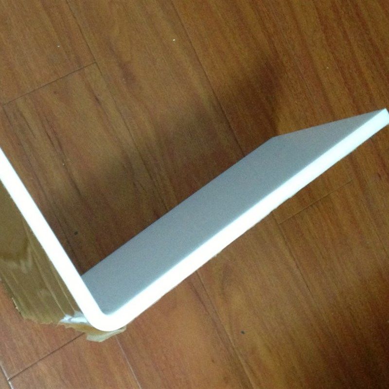 亚克力板折弯瓷白色有机玻璃加工高透明塑料板热弯置物架隔层定制