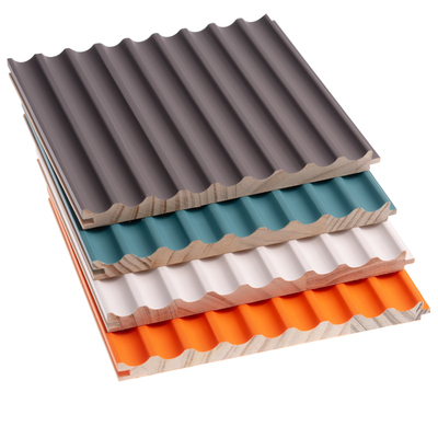 实木格栅板半圆内弧凹形护墙板波浪板电视背景墙吊顶木饰面装饰面