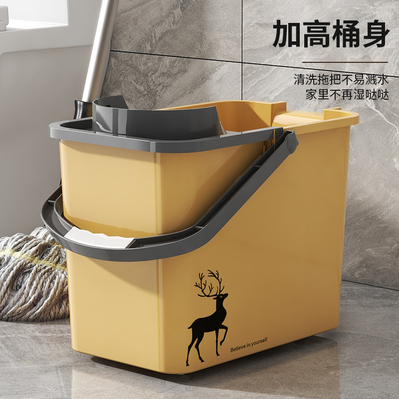 加厚拖把桶家用地拖桶旋转挤水拖地桶老式手压挤墩布桶水清洁单桶