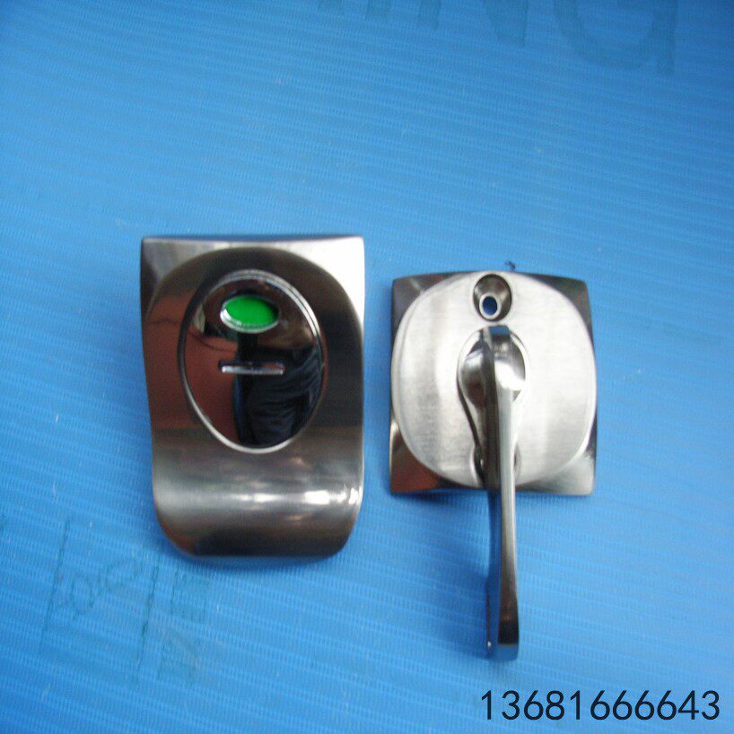 公共卫生间隔断五金配件 厕所门扣 洗手间不锈钢有无人指示门锁