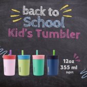 Kids Mug Tumbler 304 Owala Steel 12OZ Stainless Sports