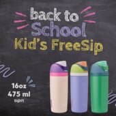 Freesip Cup kids owala 16OZ Drinking Stainless Steel