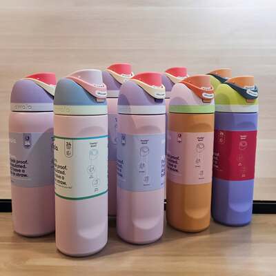owala freesip 40OZ不锈钢带吸管保温杯运动杯弹盖杯