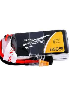 格氏TATTU500/550/650mah 2S/3S/4S1P 75C fpv穿越机空心杯锂电池