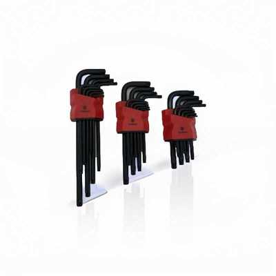 内六角扳手9PC短中长CRVS2多种材质球头平头梅花五金