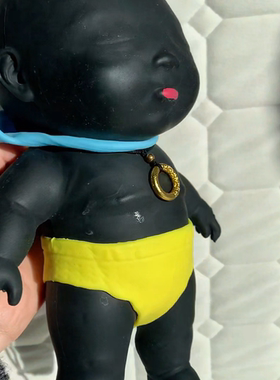 小琼博雅同款超大号黑色肤色娃娃解压减压整蛊自娱玩具捏捏乐玩具