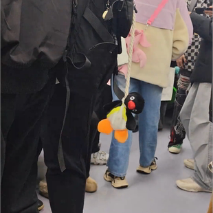 Pingu演我的一天系列毛绒企鹅挂件吊索公仔娃娃ins玩偶礼物钥匙扣