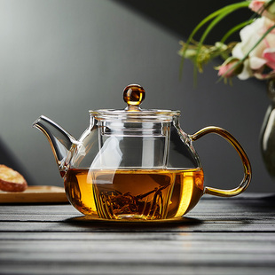 冲茶器 玻璃茶壶耐高温茶水分离过滤泡茶器单壶家用红茶茶具套装
