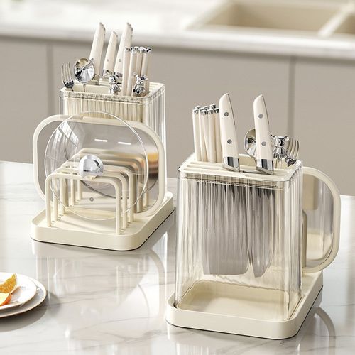 刀架置物架2024新款收纳架筷子收纳盒多功能筷笼一体刀座收纳架子