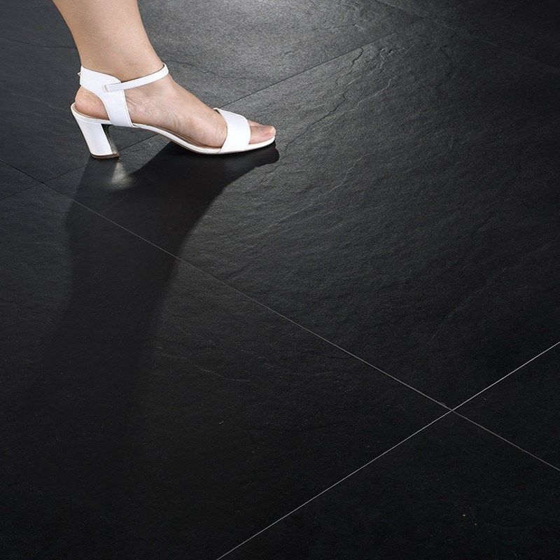 黑色板岩瓷砖600 凹凸通体墙地砖卫生间厨房阳台仿古砖客厅地板砖