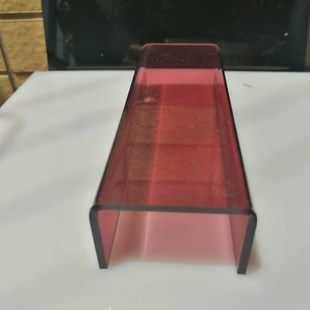 u热定制有机亚克力o型茶色l防尘型弯加工展示板罩玻璃板折弯透