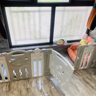 儿童地上吸盘固定室内游戏围栏角落一两面婴儿爬行垫防护栏杆乐园