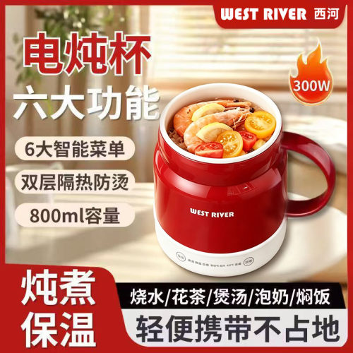 新款小型迷你电煮杯多功能烧水杯电热杯家用电煮锅煮奶锅防粘便携