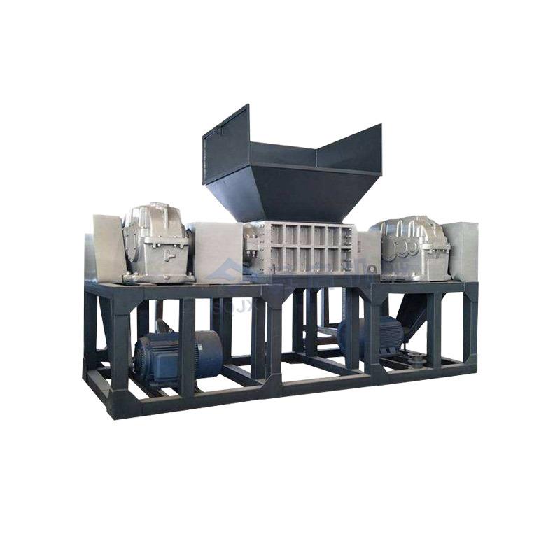 大型彩钢瓦双轴撕碎机稻草秸秆木托盘粉碎机废旧报纸文件破碎机