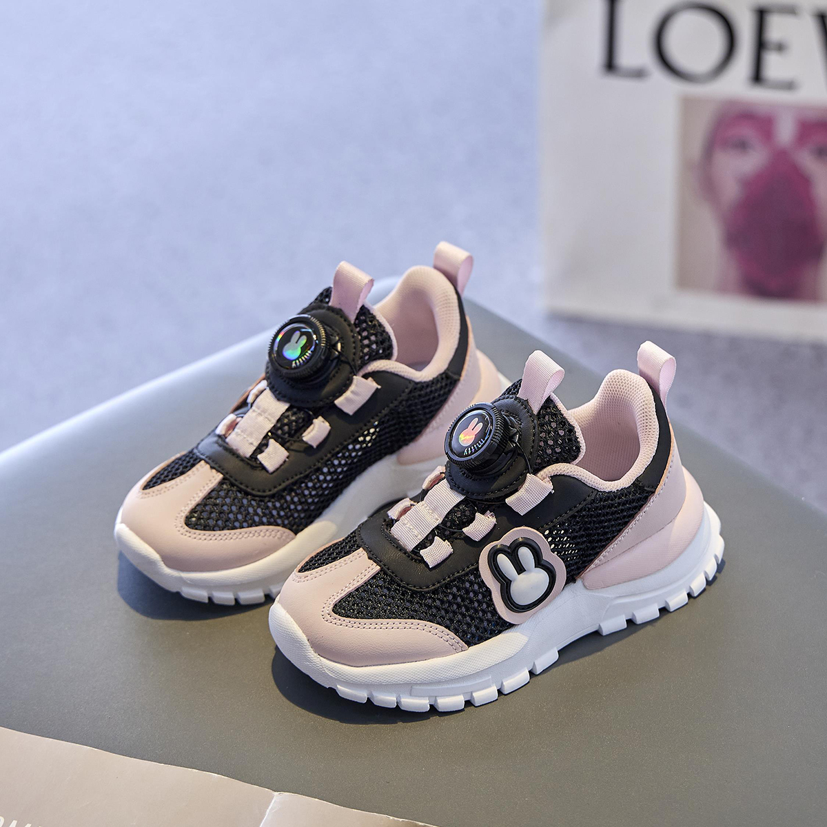 米菲透气女童单网童鞋立减10元