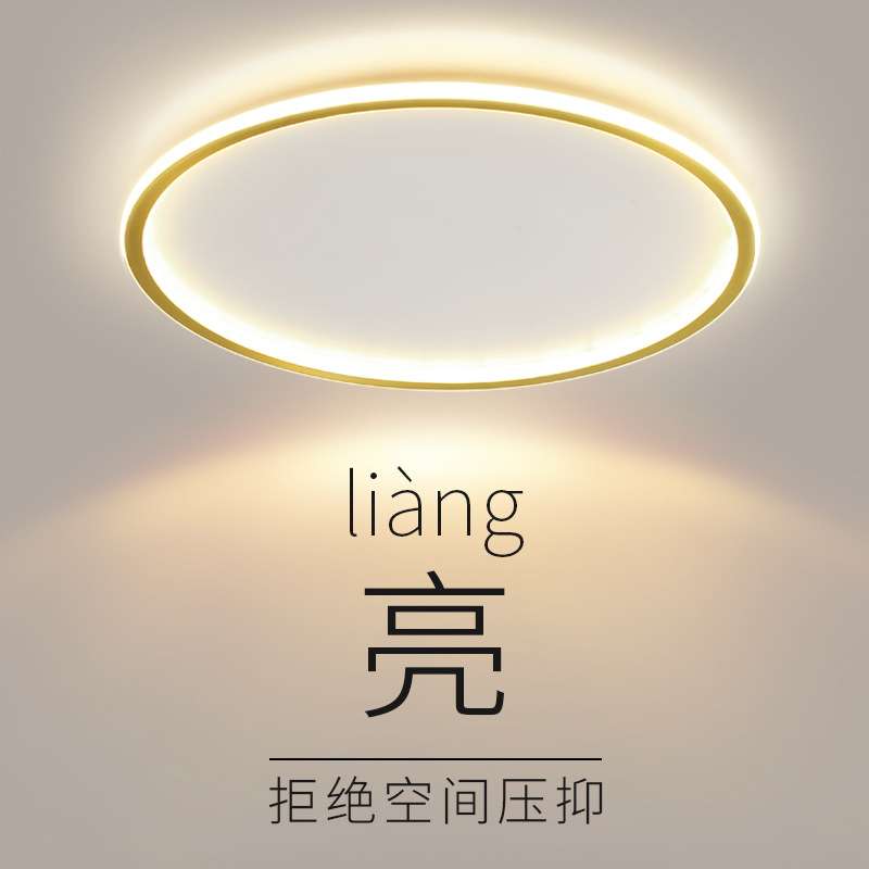 客厅灯2025年新款大灯LED吸顶灯圆形卧室灯具简约现代家用灯饰