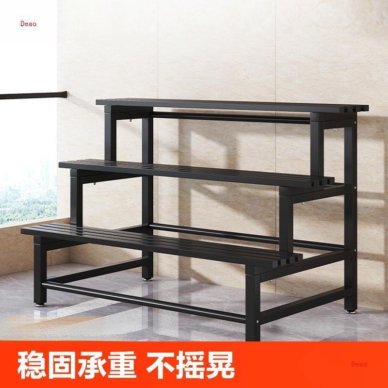 不锈钢花架阳台置物架室外铁艺阶梯多层花盆架客厅落地式多肉架子