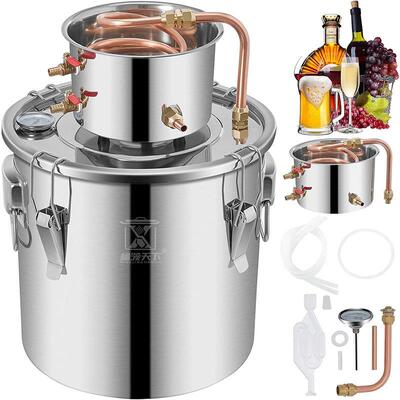 跨境货源亚马逊不锈钢蒸馏密封桶家用酿酒设备Alcohol Still