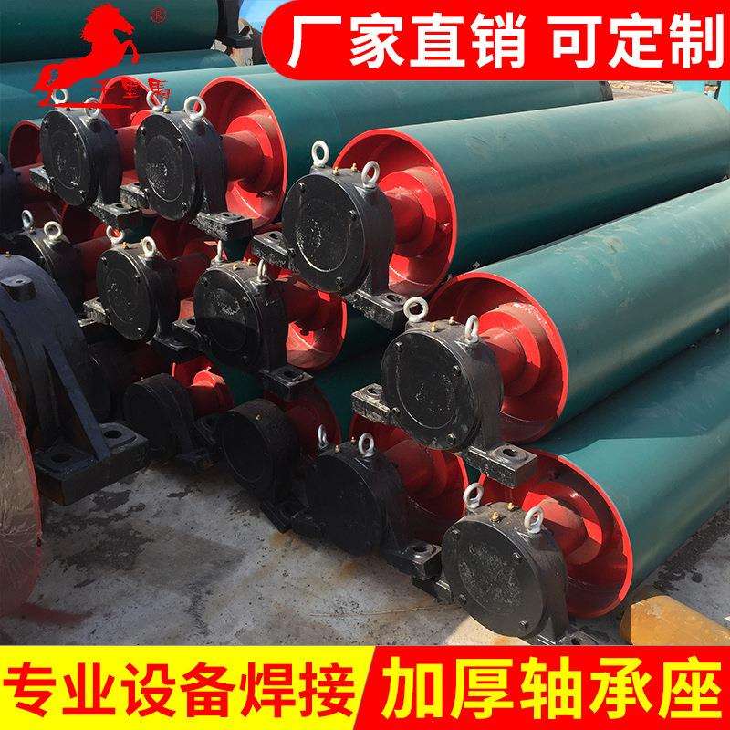 TD75型无动力传动改向滚筒 输送机头轮 尾轮滚筒 DTII型滚筒加工