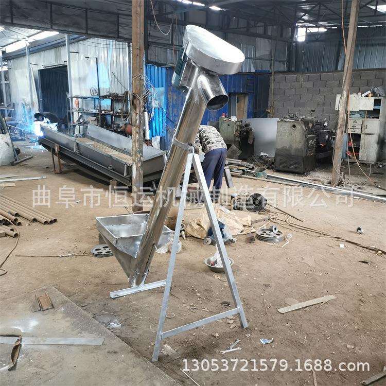 多管径水泥绞龙上料机 干砂自动提升机 倾斜式螺旋输送机