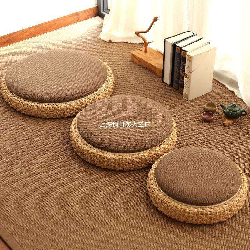 蒲团坐垫跪垫禅修垫榻榻米拜垫网红坐垫拜佛禅垫藤编茶道地板蒲团,电子元器件市场,其它元器件,淘宝优惠券,粉丝福利购,淘宝优惠卷
