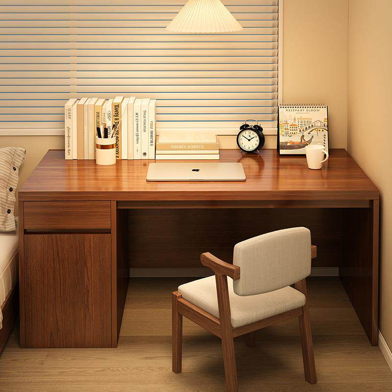 电脑桌卧室成人家用办公桌带抽屉简易桌子工作台学生学习写字书桌