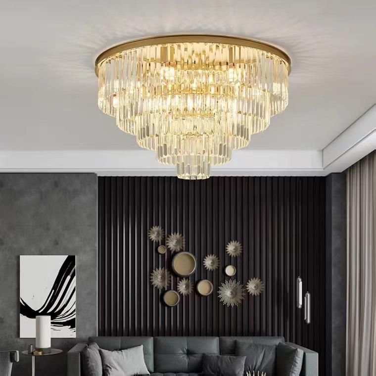 轻奢吊灯水晶吊灯客厅灯北欧现代简约大气主卧室餐厅组合套餐灯具