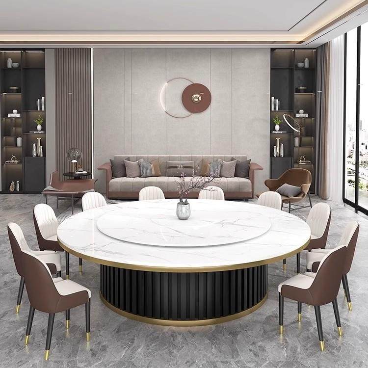 电动餐桌酒店大圆桌别墅火锅桌12人电磁炉带转盘中式岩板大圆桌,电子元器件市场,其它元器件,淘宝优惠券,粉丝福利购,淘宝优惠卷