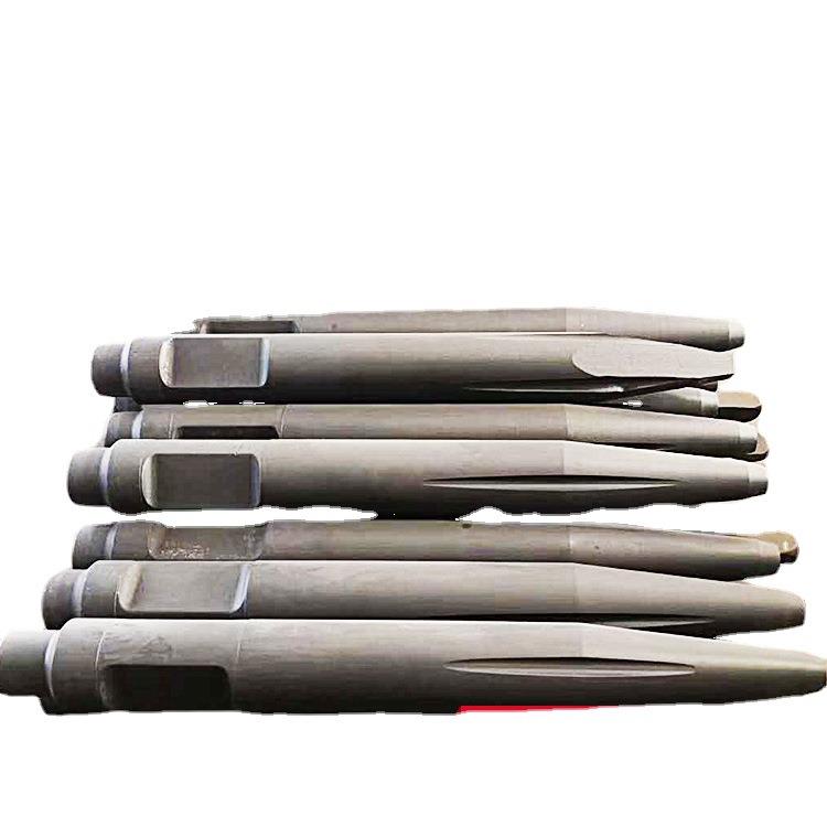 210德克炮头炮钎 195破碎锤钢钎 液压破碎锤锤头厂家