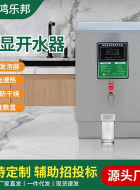 鸿乐邦商用开水机台式不锈钢开水器工厂学校电烧水器烧水机速热