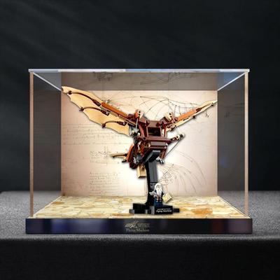 防尘罩适用 ICONS系列10363达芬奇的飞行器 拼搭积木亚克力收纳盒