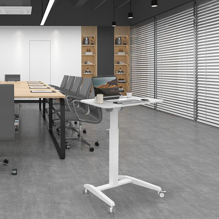 长臂猿现代简约升降办公桌电脑桌桌板可翻转升降移动演讲台升降