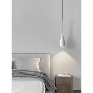 极简卧室床头吊灯现代简约北欧餐厅小吊灯设计师2022年新款 吊线灯