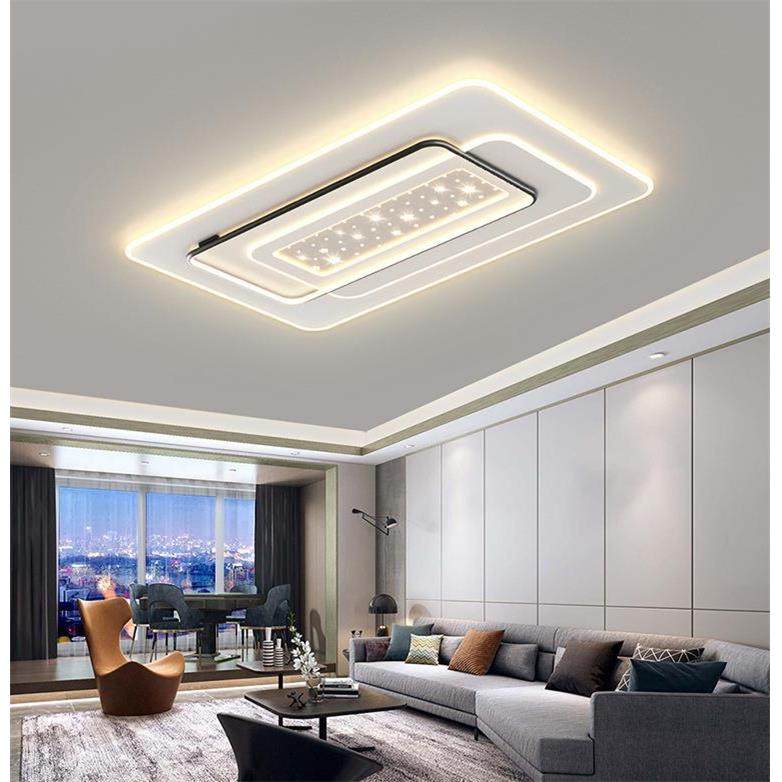 星空吸顶灯现代简约长方形灯饰创意设计艺术时尚家用客厅主灯吸顶