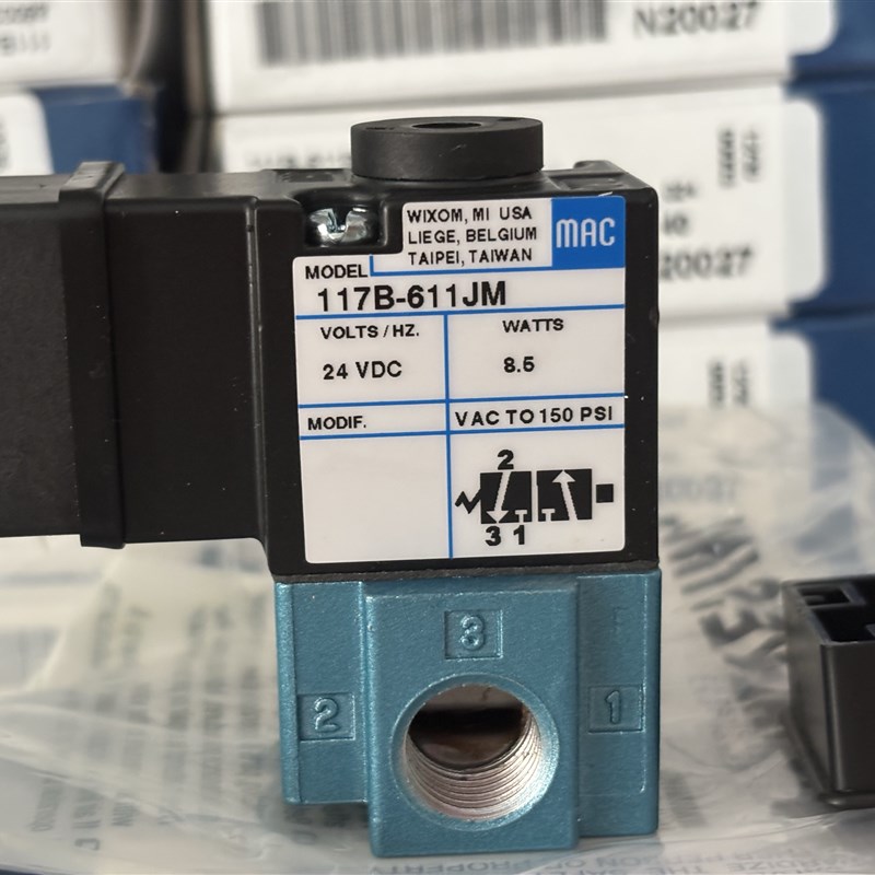 全新原装正品美国MAC电磁阀117B-611JM高频电磁阀