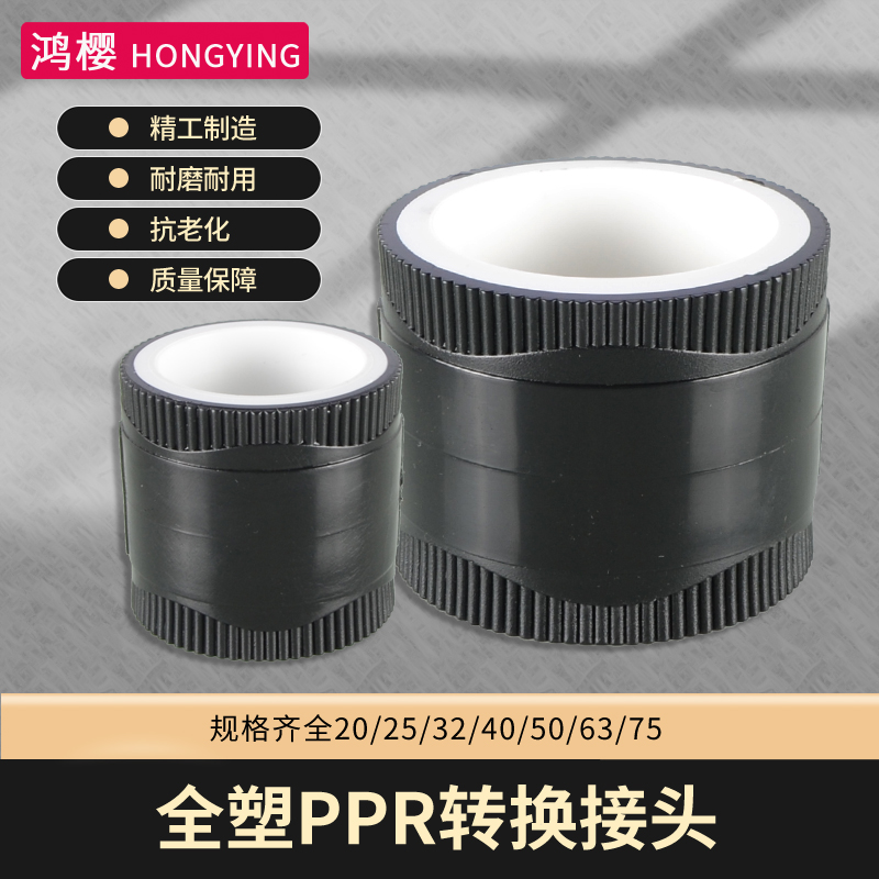 20/25/32/40/50/63/75全塑PPR转PE/PERT转换接头冷热自来水管配件