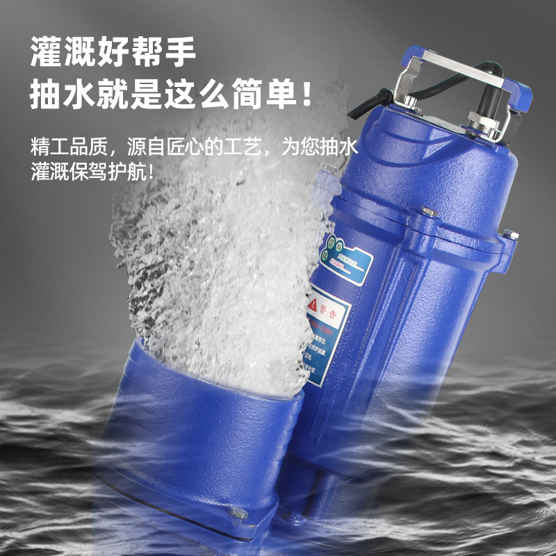 潜水泵大口径家用220V农用农田灌溉抽水泵4寸5寸6寸高扬程大流量