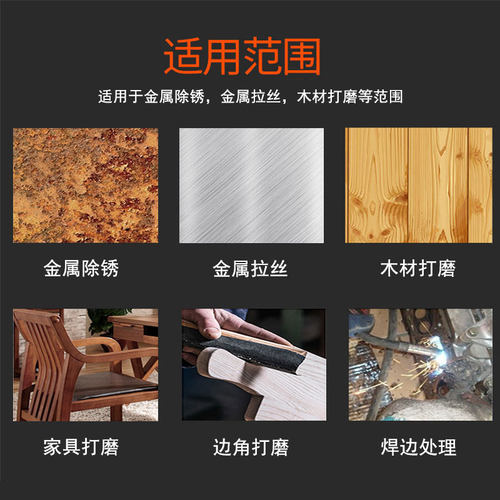 台湾进口气动砂带机金属不锈钢小型拉丝机坦克研磨抛光机气动磨机