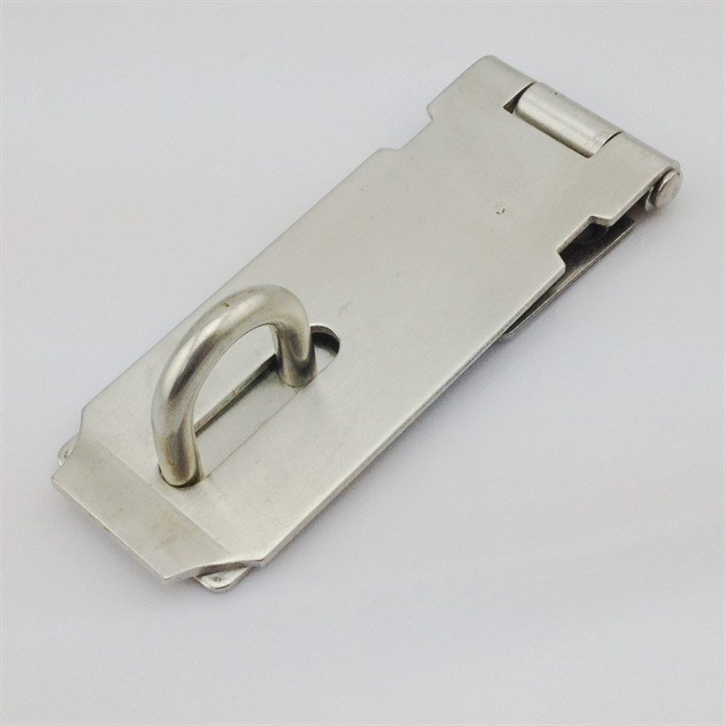4寸加厚不锈钢门扣 挂锁扣 不锈钢木箱搭扣 木门搭扣扣片箱包配件