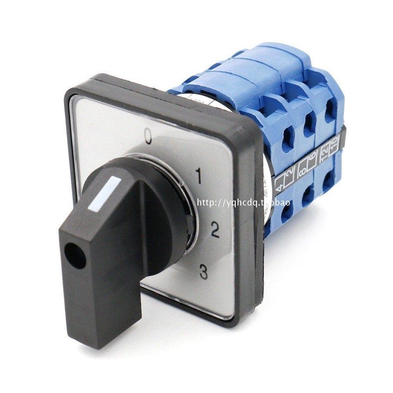 卓超/上力万能转换开关 LW28-20/0-3.3 20A3档3节旋转开关660V20A