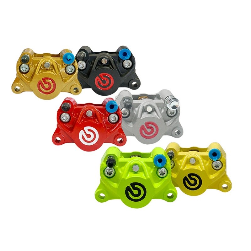 改装国产后卡钳电摩后碟刹车力屋 ak爱得利小螃蟹刹车泵220后碟刹