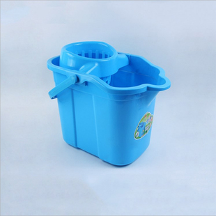 墩布 家用手动挤水桶特厚地拖桶u拖地拖把桶塑料大号拧水单桶老式